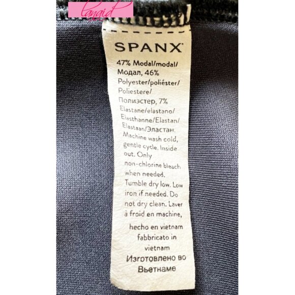 Spanx AirEssentials Tank Midi Dress Dark Storm Blue Sleeveless Soft Traveling S - Picture 11 of 12